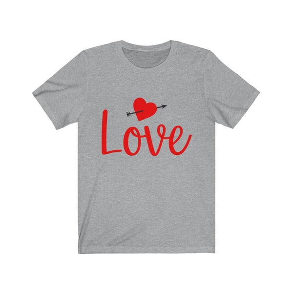 Valentine's Day Heart Love Shirt, Unisex Short Sleeve Tee