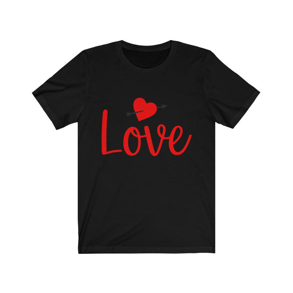 Valentine's Day Heart Love Shirt, Unisex Short Sleeve Tee