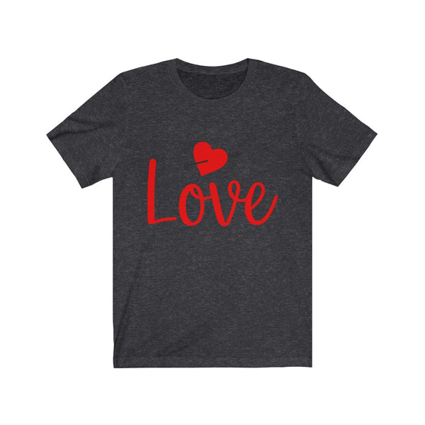 Valentine's Day Heart Love Shirt, Unisex Short Sleeve Tee