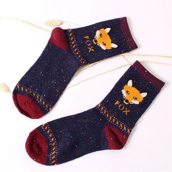 One Pair Cute Animal Socks for Girls or Women