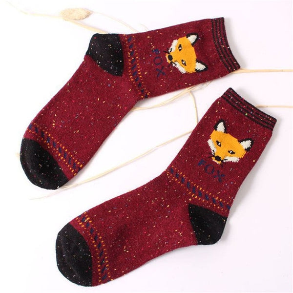 One Pair Cute Animal Socks for Girls or Women