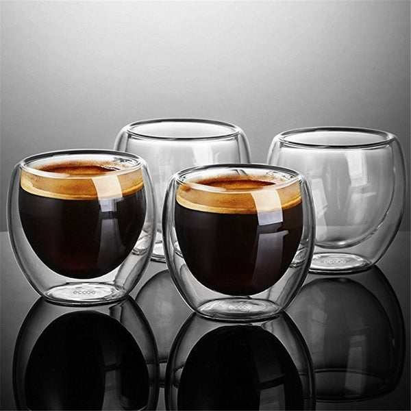 Heat-resistant Double Walled Glass Cup