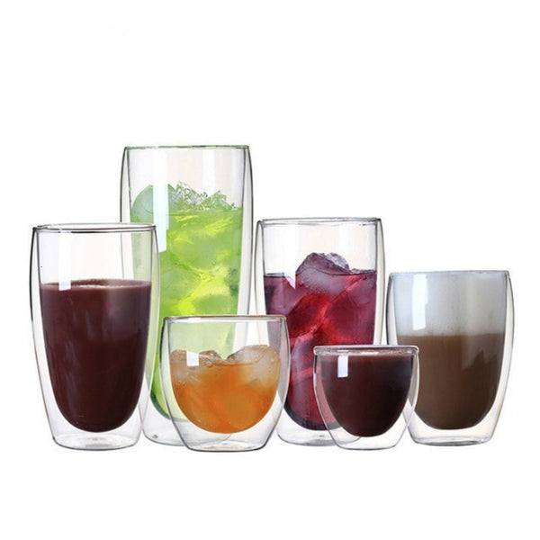 Heat-resistant Double Walled Glass Cup