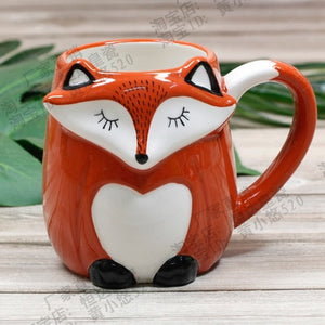 Cute Animal Coffee Mug, Breakfast Cup