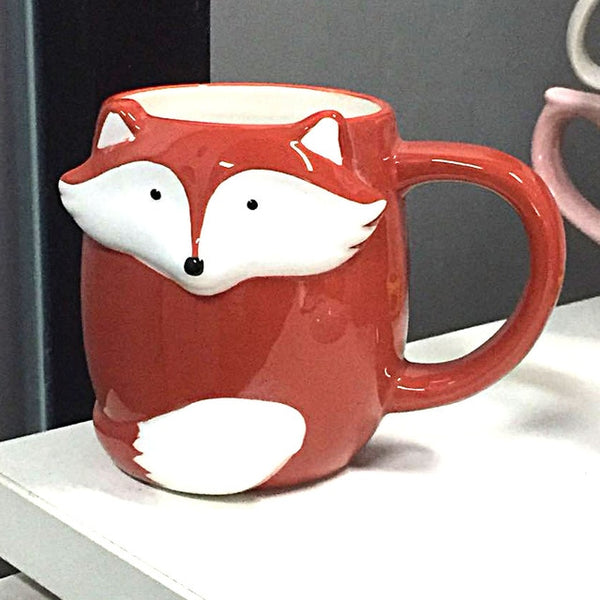 Cute Animal Coffee Mug, Breakfast Cup